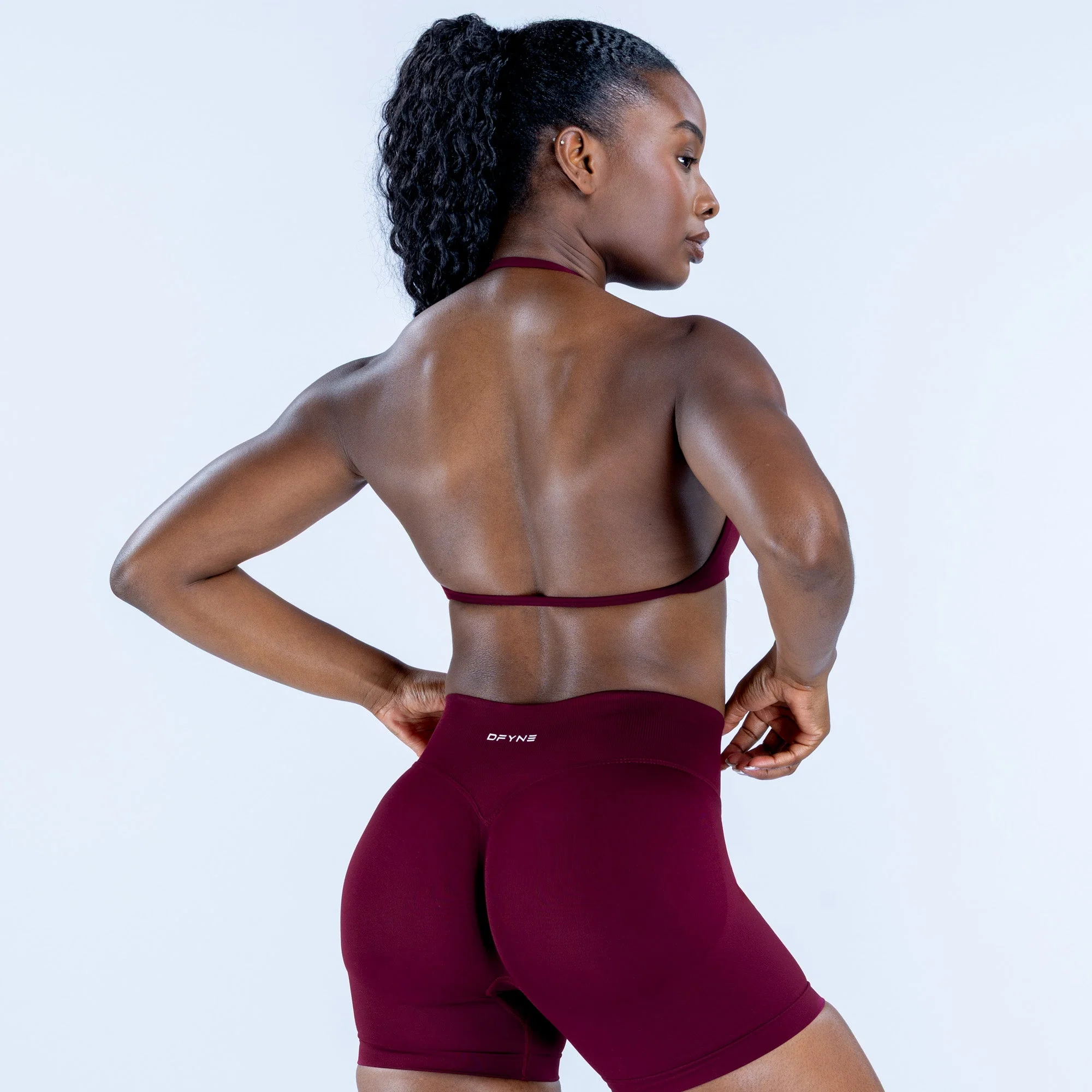 Impact Strappy Bra Bordeaux - 3
